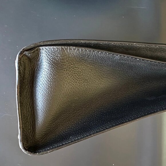 Kate Spade Black & Cream Leather Colorblock Tote Shoulder Bag — EUC - Picture 12 of 13